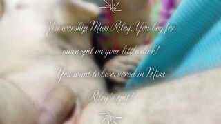 Spit Slave JOI caption Story by Femdom Mistress doing Spit Job