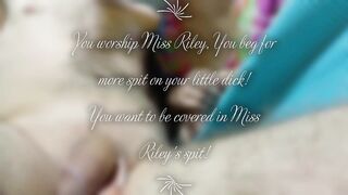 Spit Slave JOI caption Story by Femdom Mistress doing Spit Job