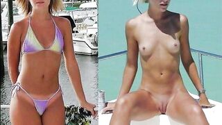 Sexy Bikini Girls - Dressed And Undressed Slideshow