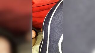 Wife gets cum on her yoga pants