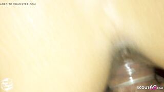 Real German Amateur Teen Couple Sex with Cum on her Feet