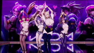 R18 MMD BLACKPINK - KiII This Love KDA Striptease