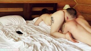 Hot Girl got her Pussy Licked in Wooden Lake House | Amateur Pussy Eating