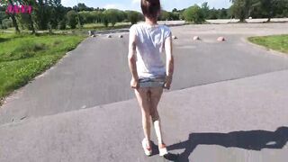 it's a pleasure to walk in the park without panties