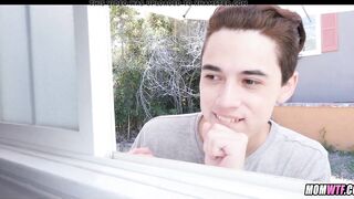 Caught Spying on Mature Woman