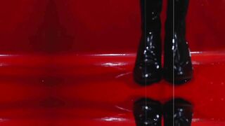 Latex devil and very nice boobs