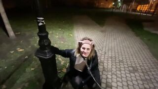 Adventures of a Cat. Episode 3: the Owner Walks, Feeds his Cat on the Street!