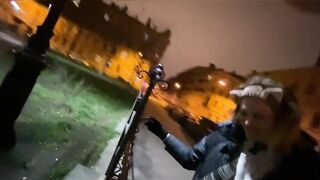 Adventures of a Cat. Episode 3: the Owner Walks, Feeds his Cat on the Street!