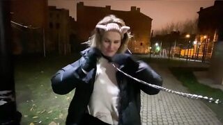 Adventures of a Cat. Episode 3: the Owner Walks, Feeds his Cat on the Street!