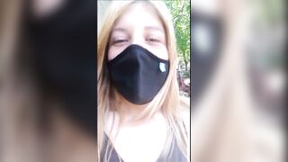 Big ass Blonde PUBLIC MASTURBATION