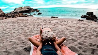 Sex on the Beach on Holiday with horny girlfriend