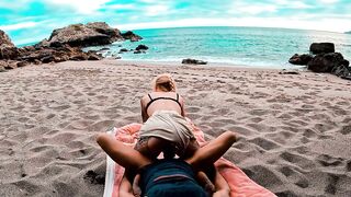 Sex on the Beach on Holiday with horny girlfriend