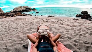 Sex on the Beach on Holiday with horny girlfriend