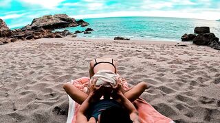 Sex on the Beach on Holiday with horny girlfriend