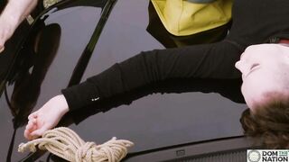 Vaginally reamed BDSM beauty goes overlanding in the woods