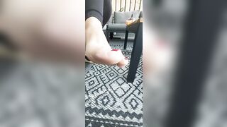 POV: Under mistress smelly peeptoe wedges and worship smelly feet. -DestinyFilms