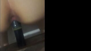 I Challenged her and she Fucked her Pussy and Ass with a Baseball Bat