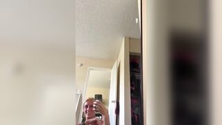 Watch me cum all over my mirror with favorite dildo - Onlyfans @MMMMKJAY - Instagram @j_gramsss