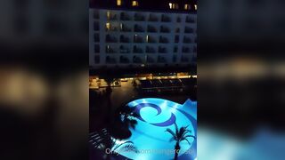 Sucking dick on hotel balcony