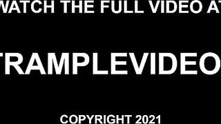 Jaycee's Giantess POV barefoot trampling & stomping at TRAMPLEVIDEOS com
