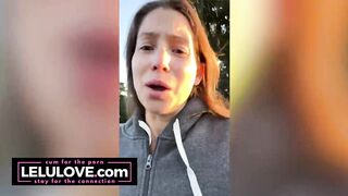 Babe takes a huge facial & 2 cumshots on her ass between daily candid vlogs - Lelu Love