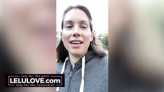 Babe takes a huge facial & 2 cumshots on her ass between daily candid vlogs - Lelu Love