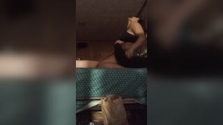 Sexy little Latina begs for tickles while jerking husband