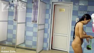 big tits voyeur shower