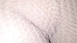 Touching her big pussy bulge in Pink Leggings