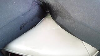 I wet myself in the car seat, I couldnt hold it anymore and peed :P