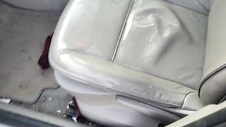 I wet myself in the car seat, I couldnt hold it anymore and peed :P