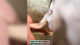 Fisting dirty talking MILF with latex glove!