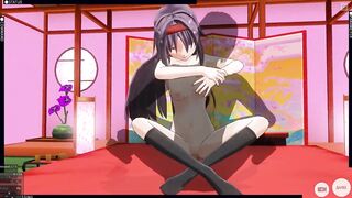 3D HENTAI Konno Yuuki loves cum in her pussy