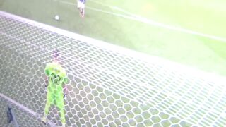 Football mom cheering for Argentina in World Cup in Qatar - Big boobs Soccer MILF Sport white socks