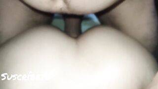 Rico creampie a mi novia