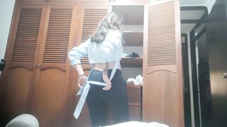 I change my clothes in front of the camera in my virtual class