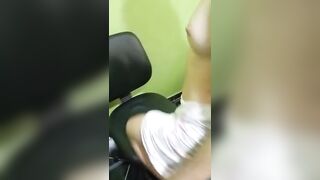 Playing with my stepsister at the office