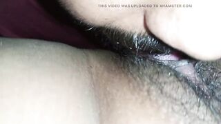 Sexy desi roshni is getting licked by her step brother