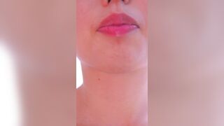 Video of saliva dripping high quality