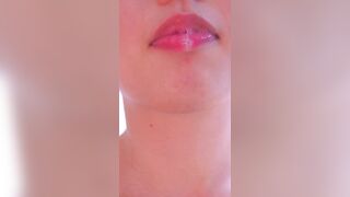 Video of saliva dripping high quality