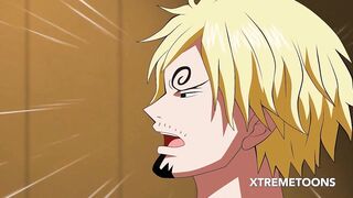 Nami and Sanji secretly fuck on the boat - One piece hentai