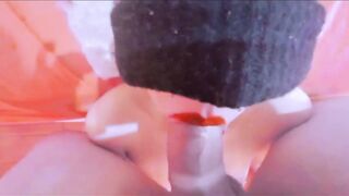 Naughty sucking until I get cum in the face