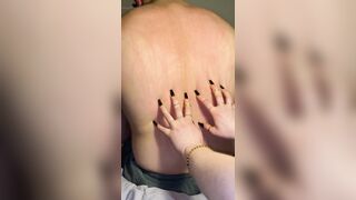 Long Black Nails Scratching Slaves Back I MyNastyFantasy