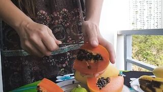 Pussy like Papaya #Do you also like fruits?