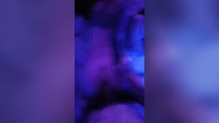 Tattooed egirl rides my cock after the party