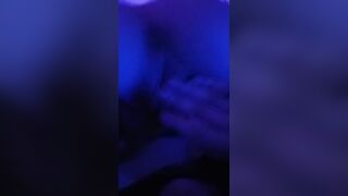 Tattooed egirl rides my cock after the party