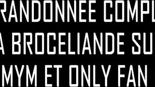 french student sucks and jerks off with her breasts that end up covered in cum in Brocéliande