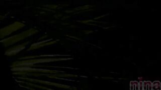 Lesbian nina in solo striptease