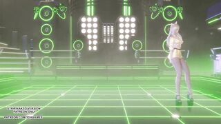 MMD T-ARA - Sugar Free Ahri Seraphine Akali Sexy Hot Kpop Dance League Of Legends 4K Uncensored