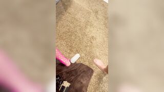 Full fist and cock inside tight wet Filipino teen pussy